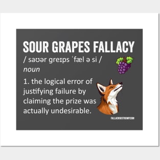 Sour Grapes Fallacy Definition Posters and Art